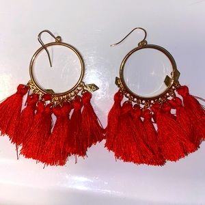 Red earrings